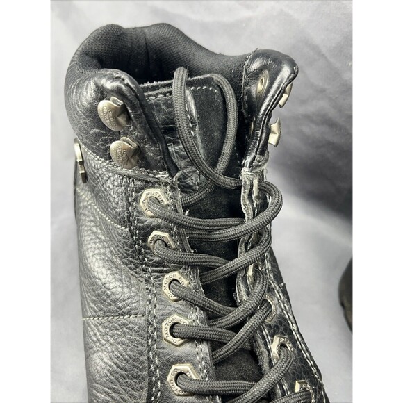 Harley Davidson 84280 Women's Motorcycle Boots Size 7.5 Black Lace Up - Picture 5 of 15